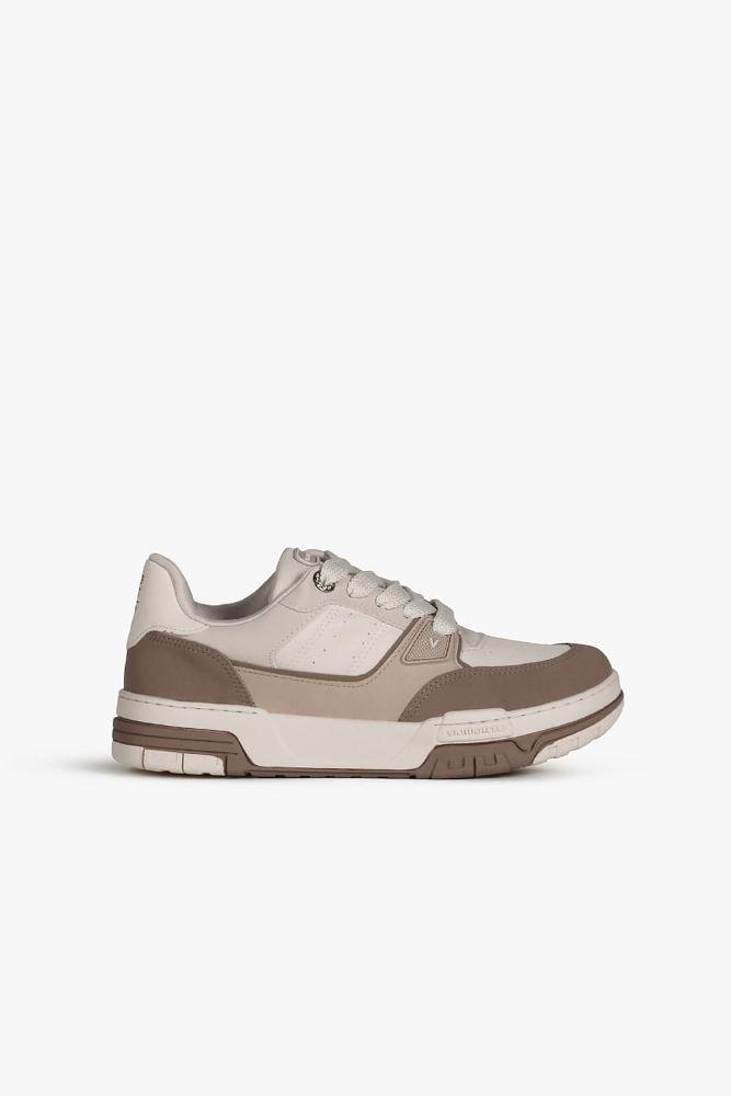 Tênis Feminino Plataforma Via Marte Valdisia Cinza/Marrom 2