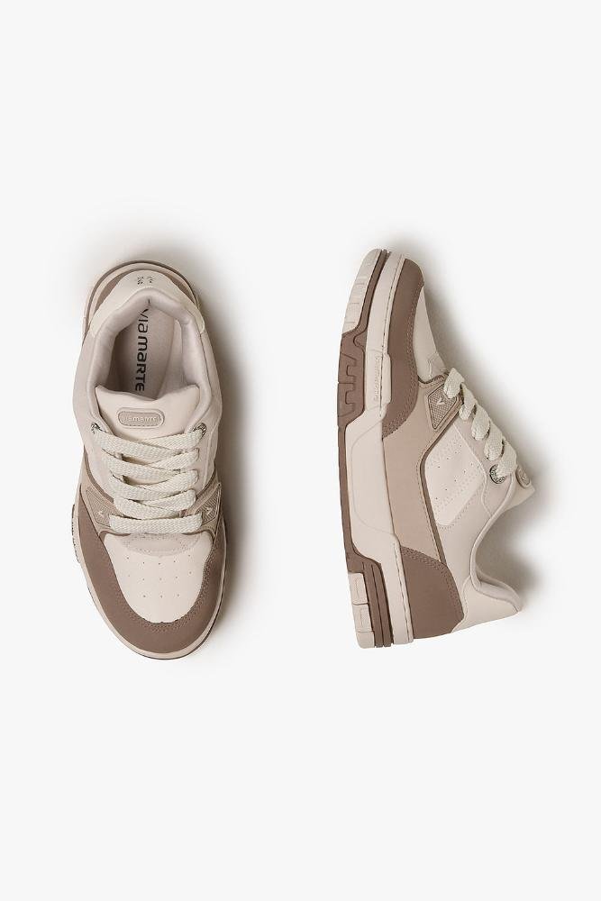 Tênis Feminino Plataforma Via Marte Valdisia Cinza/Marrom 6