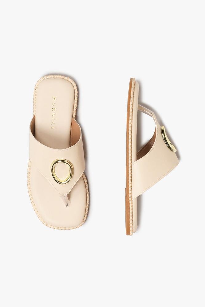 Rasteira Feminina Mundial Alnair Off White 4