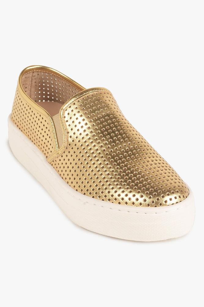 Tênis Feminino Slip On Mundial Rhea Dourado 4