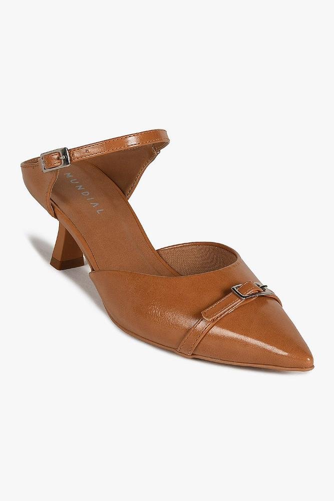 Mule Feminino Mundial Bethany Caramelo 4