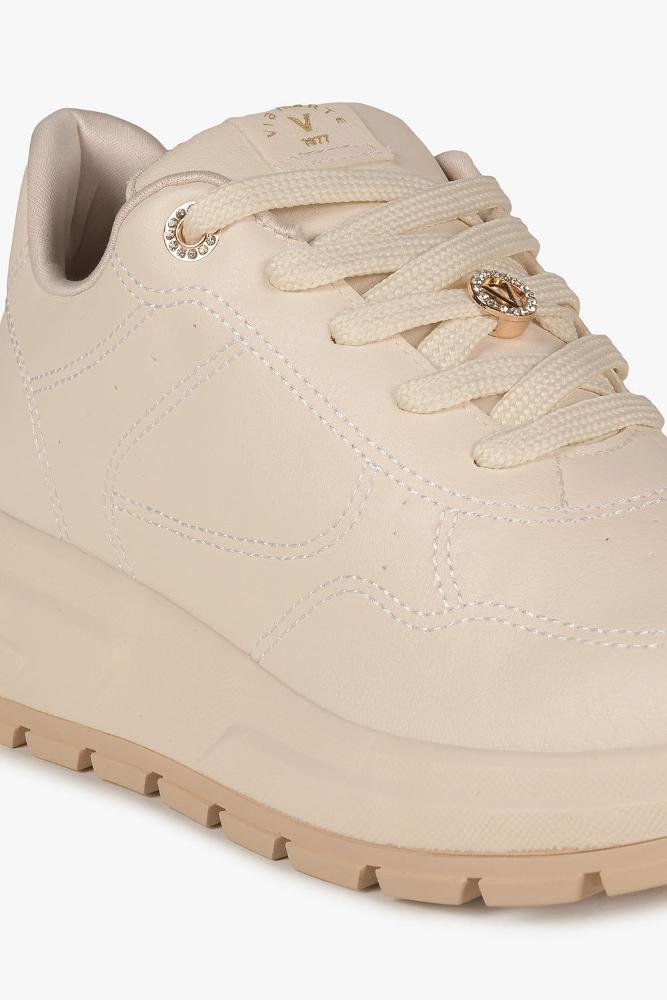 Tênis Feminino Plataforma Via Marte Alina Off White 2