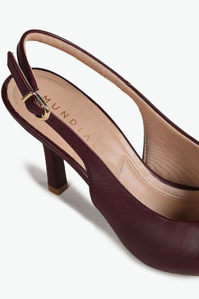 Sapato Feminino Slingback Mundial Sofia Vermelho 3