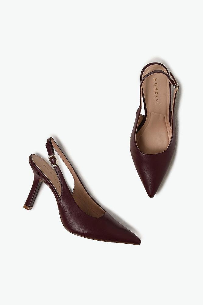 Sapato Feminino Slingback Mundial Sofia Vermelho 4