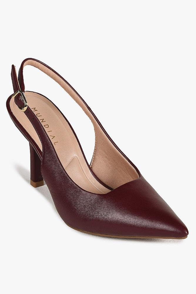 Sapato Feminino Slingback Mundial Sofia Vermelho 5