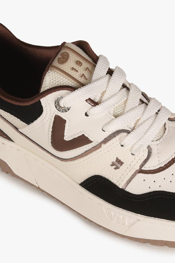 Tênis Feminino Plataforma Via Marte Kitty Off White/Preto 2