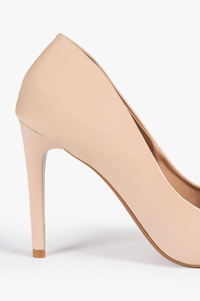 Scarpin Feminino Salto Alto Mundial Jayne Bege 2