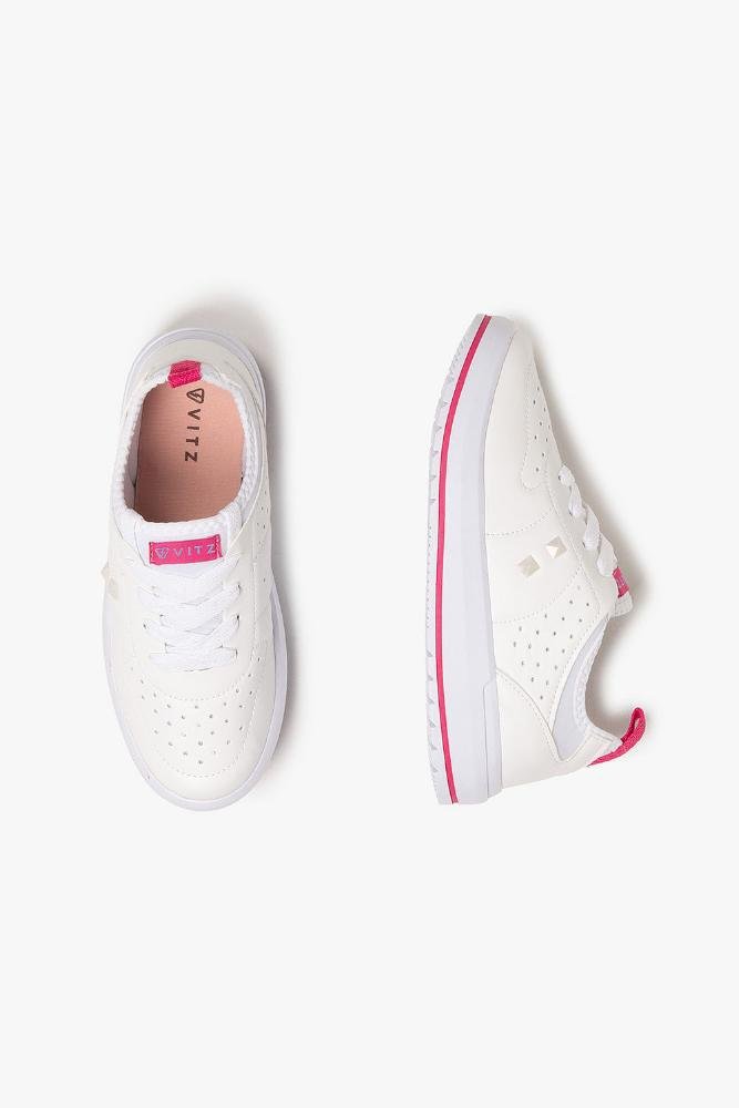 Tênis Casual Infantil Vitz Saria Branco 3