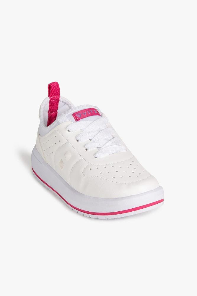 Tênis Casual Infantil Vitz Saria Branco 4