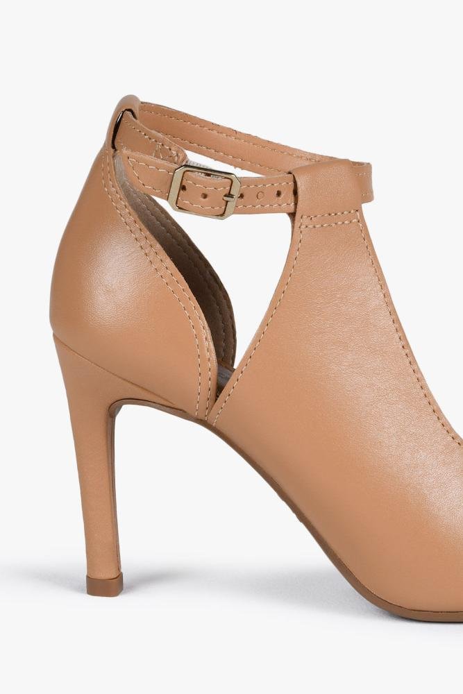 Sandália Feminina Salto Alto Dakota Rosie Bege 2