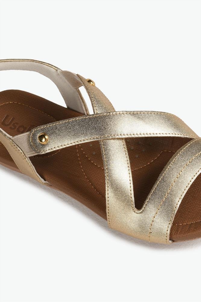 Conforto Feminino Usaflex Guida Dourado 2
