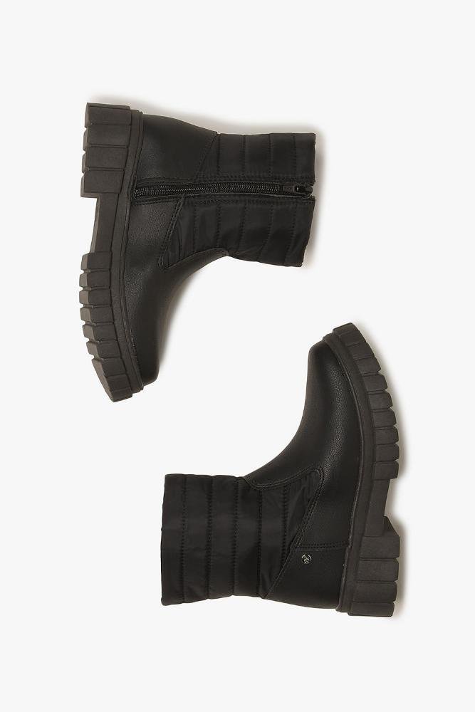 Bota Infantil Cano Curto Mundial Estela Preto 3