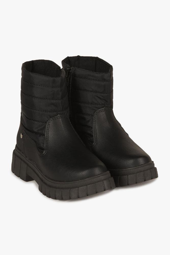 Bota Infantil Cano Curto Mundial Estela Preto 4