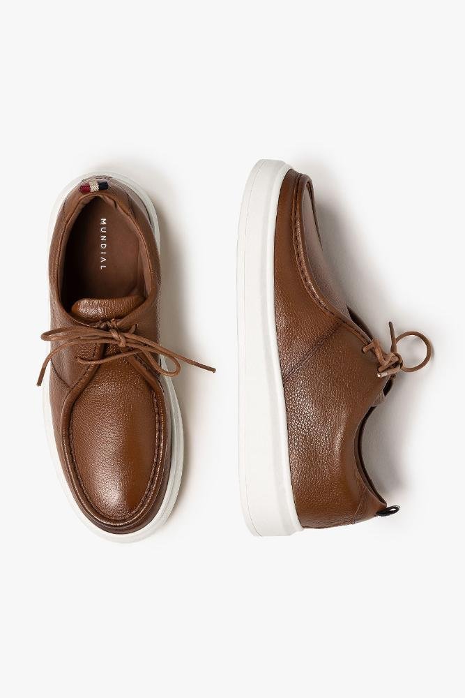Sapato Casual Masculino Mundial Clean Caramelo 3