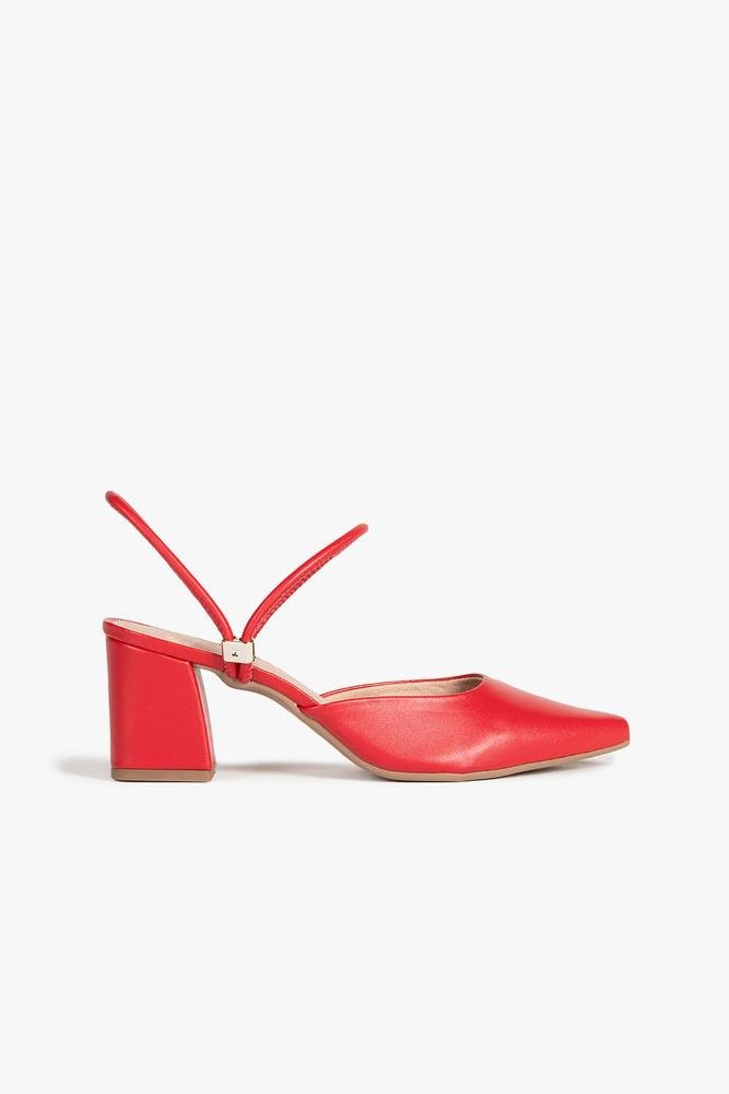 Sapato Feminino Slingback Salto Médio Mundial Klyvia