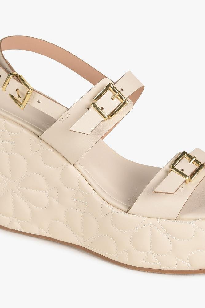 Sandália Feminina Anabela Mundial Paloma Off White 2