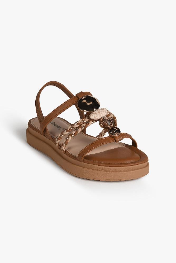 Sandália Feminina Flatform Dakota Elisane Marrom 4
