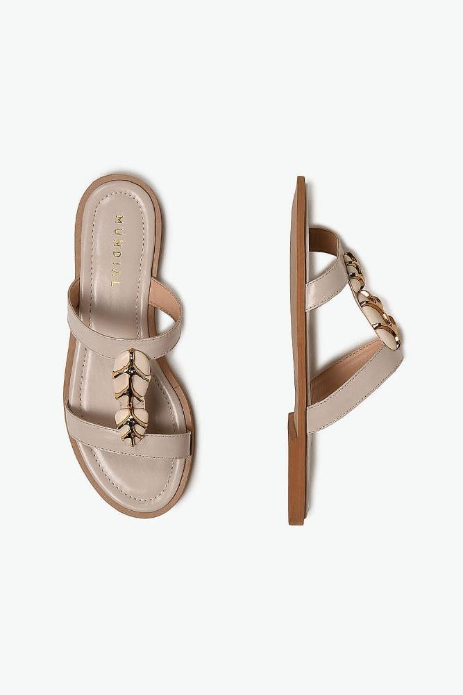 Rasteira Feminina Mundial Taynara Off White 3
