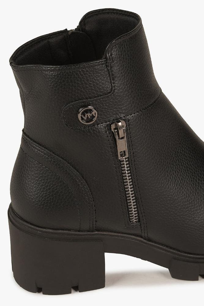 Bota Feminina Cano Médio Via Marte Joice Preto 2