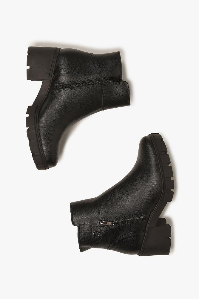 Bota Feminina Cano Médio Via Marte Joice Preto 3