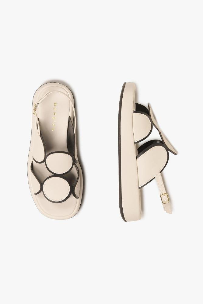 Sandália Feminina Flatform Mundial Molly Off White 3