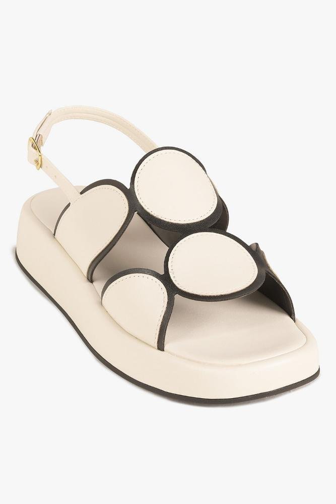 Sandália Feminina Flatform Mundial Molly Off White 4