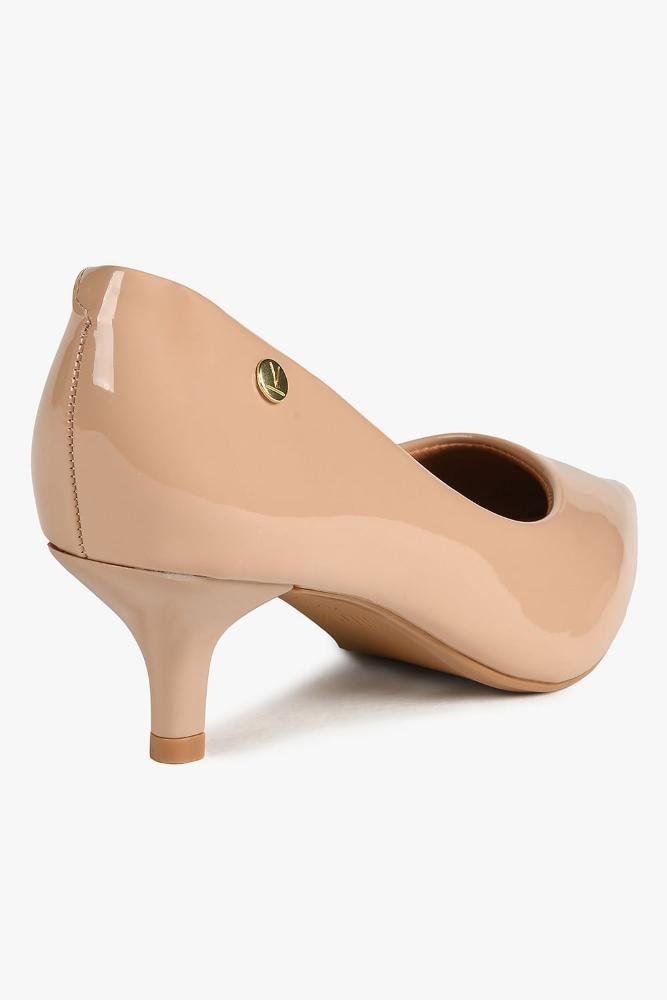 Scarpin Feminino Salto Médio Vizzano Elizangela Bege 5