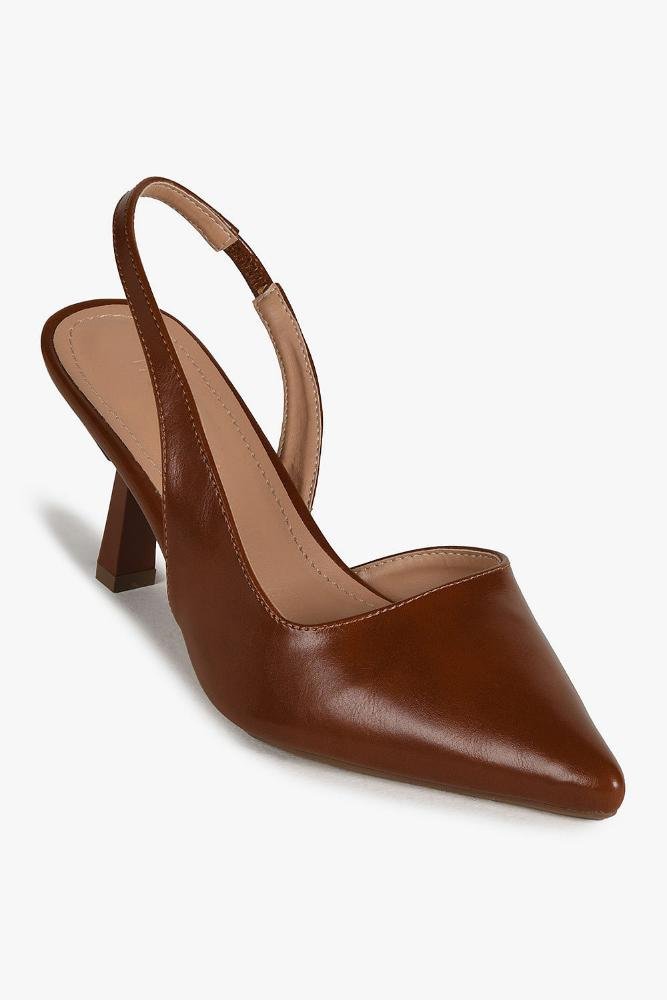 Scarpin Feminino Slingback Mundial Audrei Caramelo 4