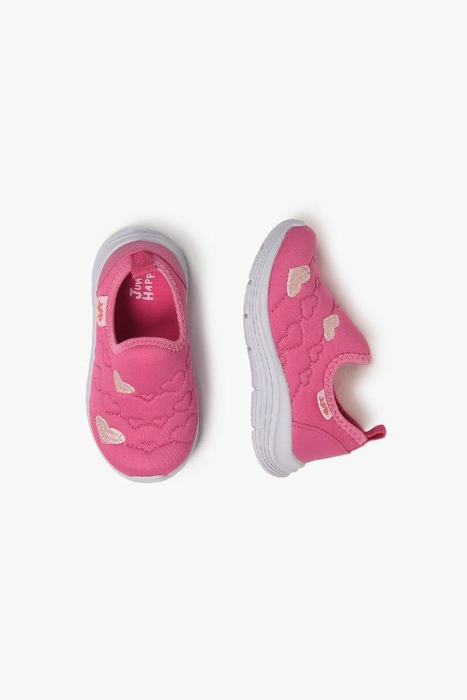 Tênis Infantil Slip On Jump Happy Luly Rosa 3