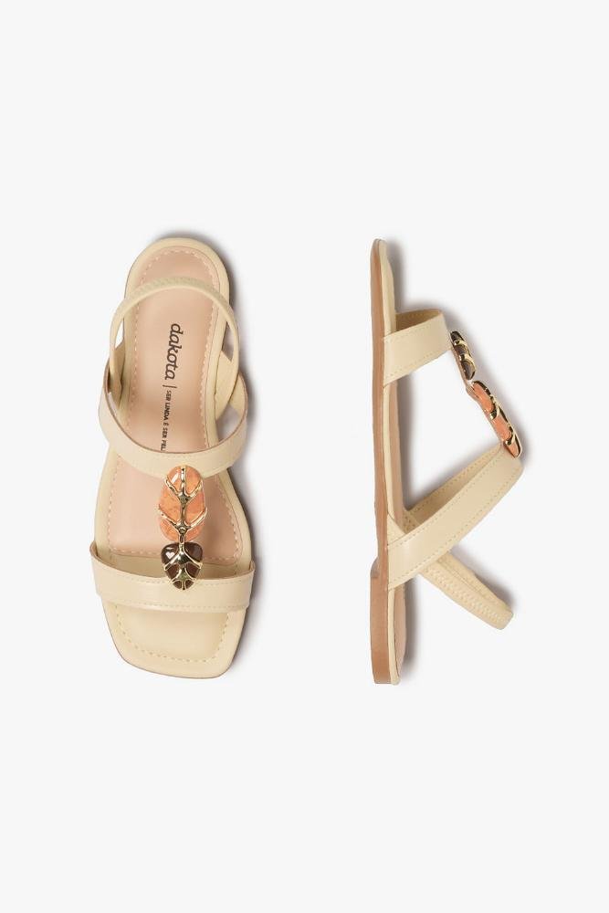 Rasteira Femimina Dakota Nayla Off White 3
