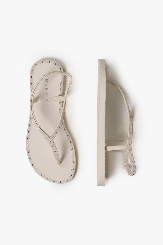 Rasteira Feminina Mundial Marcelia Off White 3