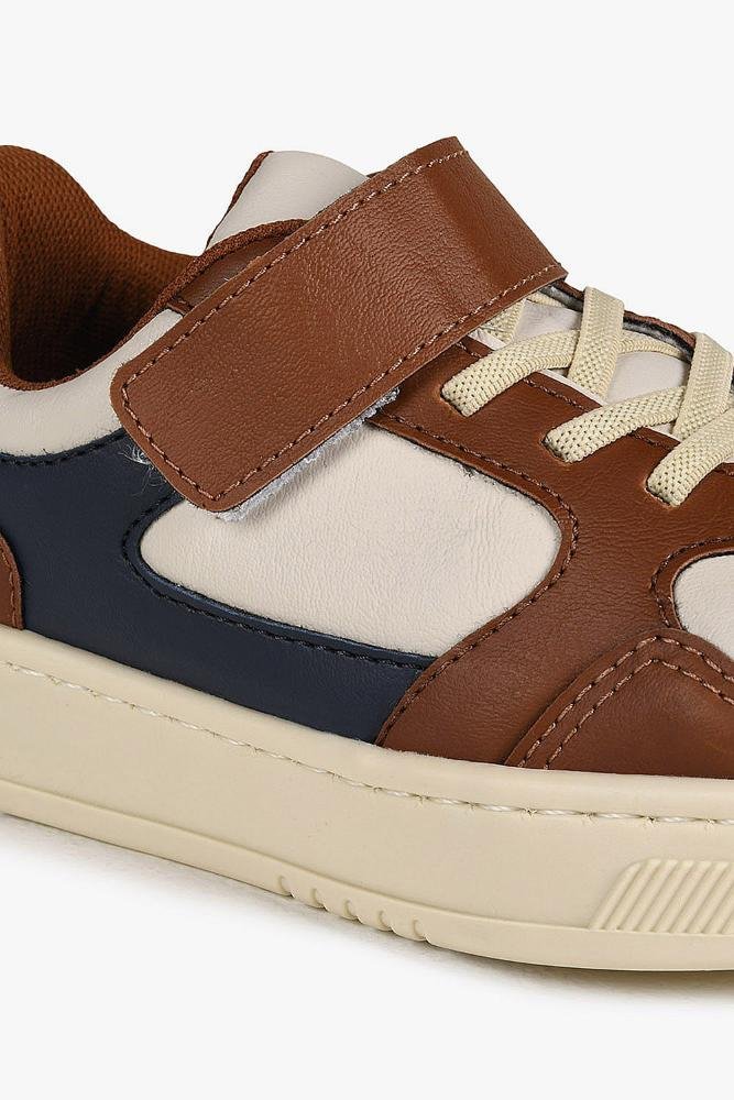 Sapatênis Infantil Sound By Zotto Zipp Off White/Marrom 2