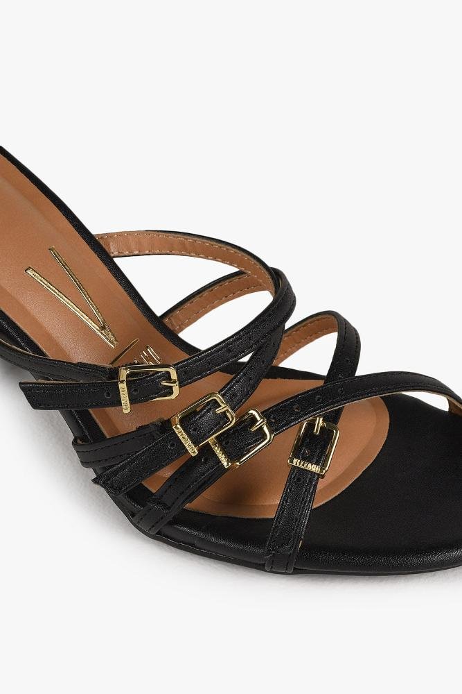 Sandália Feminina Salto Alto Vizzano Nathiely Preto 2
