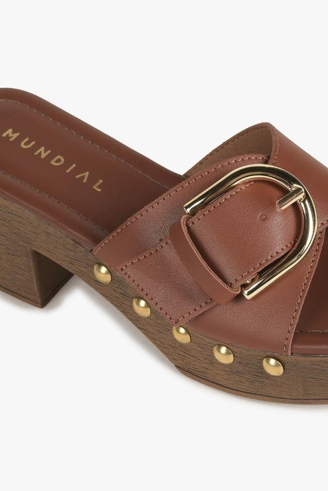 Tamanco Feminino Mundial Quinn Marrom 2