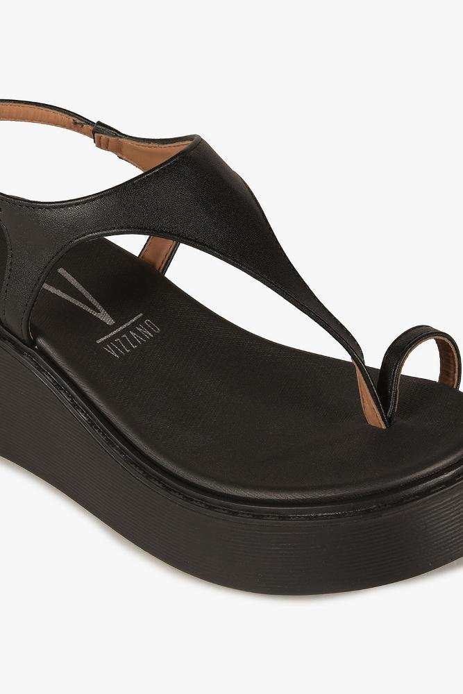 Sandália Feminina Flatform Vizzano Zelia Preto 2