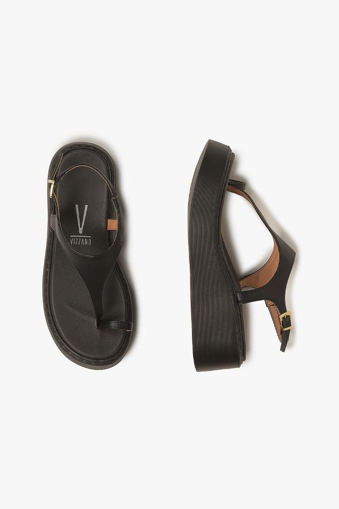 Sandália Feminina Flatform Vizzano Zelia Preto 3