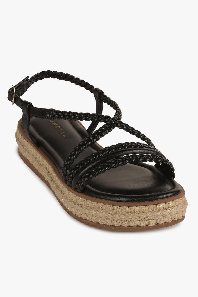 Sandália Feminina Flatform Mundial Ava Preto 4