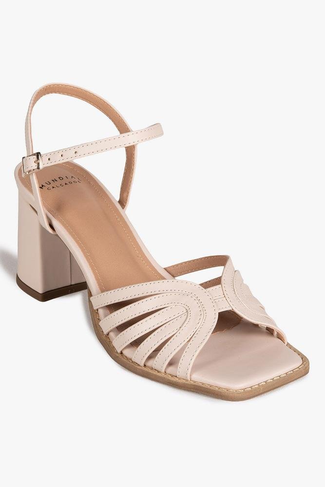 Sandália Feminina Salto Alto Mundial Green Off White 8