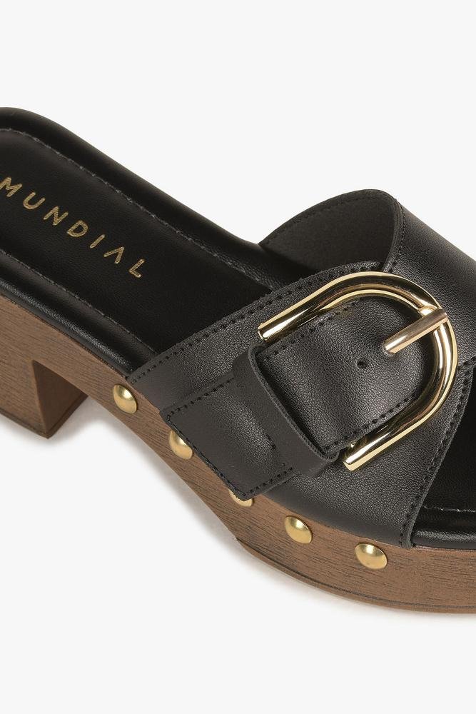 Tamanco Feminino Mundial Quinn Preto 2