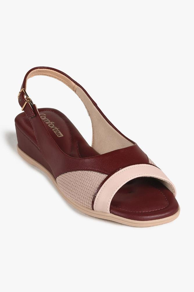 Conforto Feminino Anabela Comfortflex Raissa Bordo 4