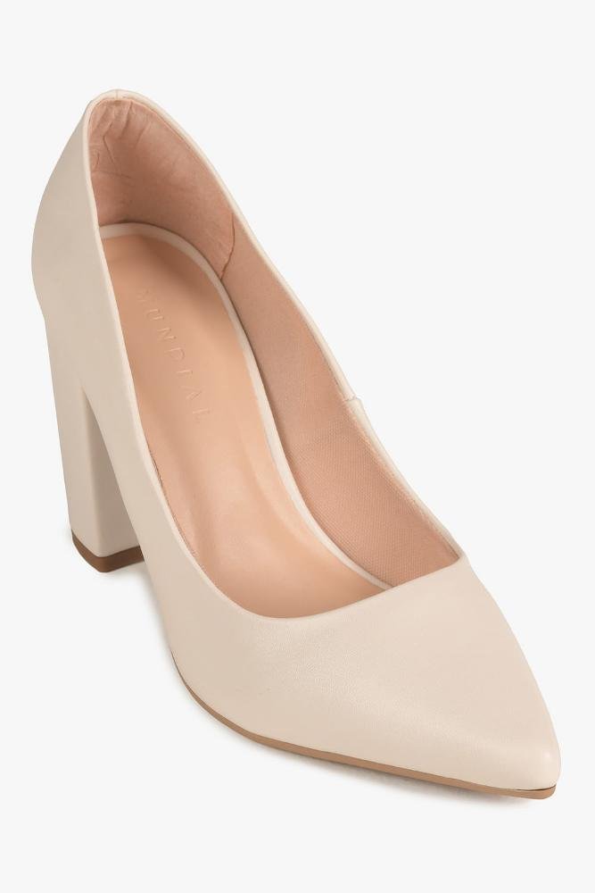 Sapato Feminino Salto Alto Mundial Damiana Off White 2