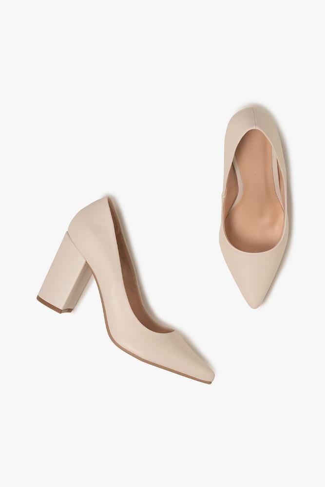 Sapato Feminino Salto Alto Mundial Damiana Off White 3