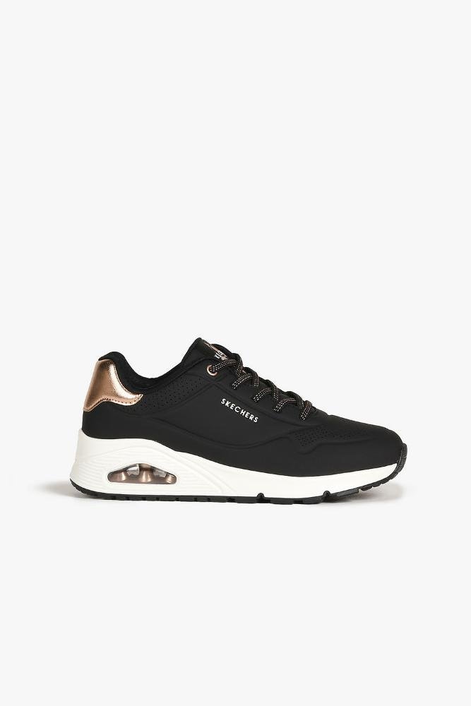 Tênis Skechers Uno Shimmer Away Feminino Preto 1