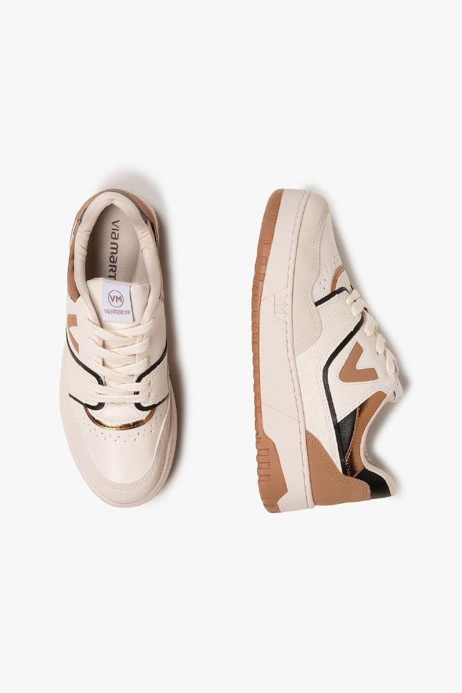 Tênis Feminino Plataforma Via Marte Kitty Off White 3