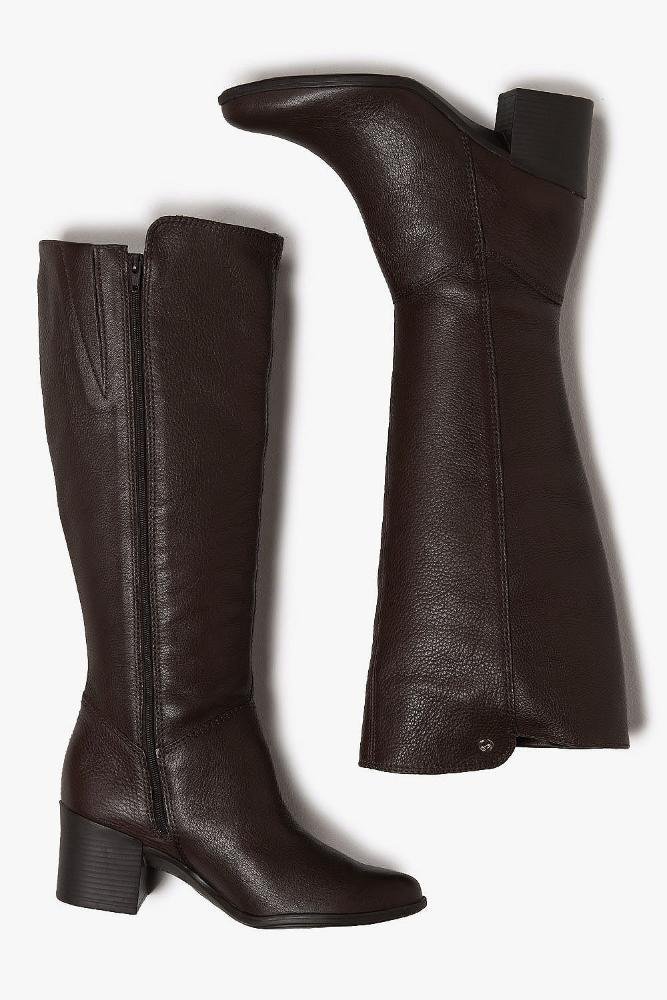 Bota Feminina Cano Longo Bottero Maiara Café 3