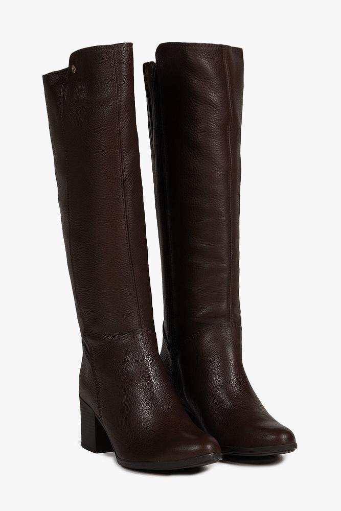 Bota Feminina Cano Longo Bottero Maiara Café 4