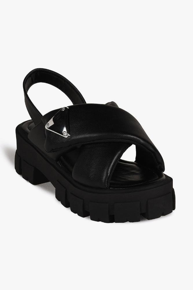 Sandália Feminina Flatform Mundial Vera Preto 4