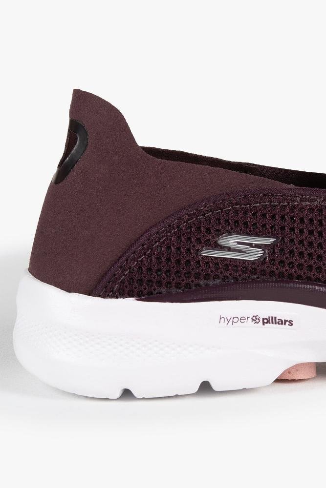 Tênis Skechers Go Walk 6 Feminino Bordô 2