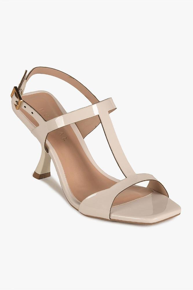 Sandália Feminina Salto Alto Mundial Cristine Off White 4