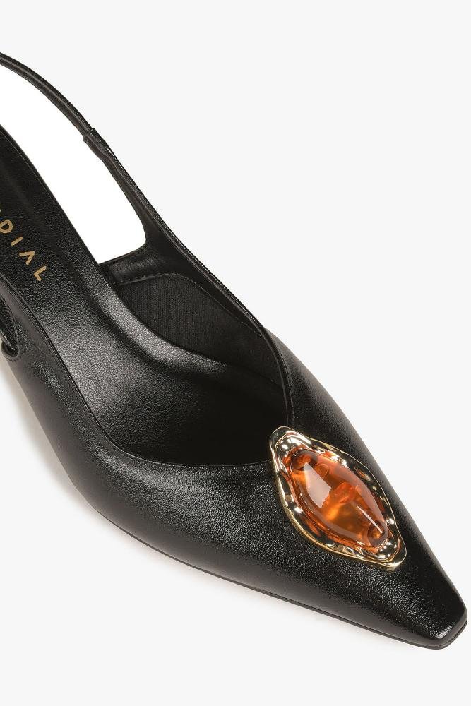 Sapato Feminino Slingback Mundial Elisabetta Preto 2